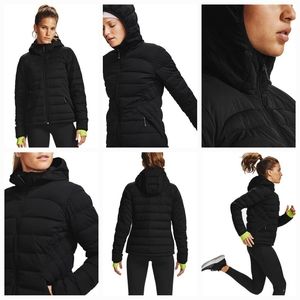 ❄️NWT!❄️ UNDER ARMOUR Womens UA STRETCH 700 FILL DUCK DOWN JACKET COAT XL BLACK